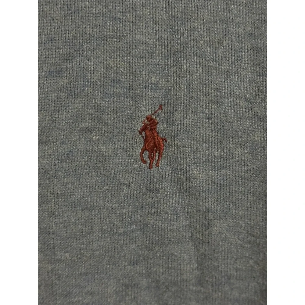 Polo Ralph Lauren Vest XL Blue Cotton Zip Up Sleeveless Pony Logo